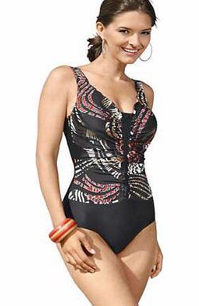 Creation L Moulded Cup Ruffle Front Swimsuit