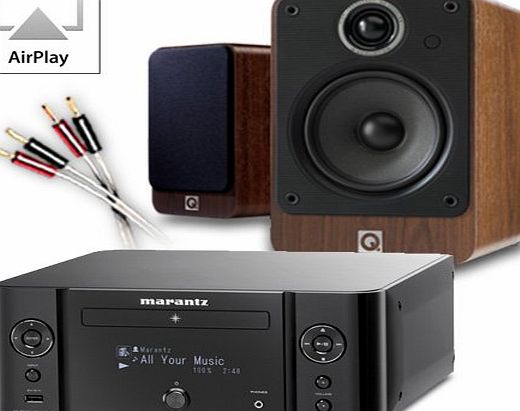 CA-MS19i-BW Micro Stereo System (Marantz M-CR610 Black + Q Acoustics 2020i Walnut + 60 QED cable bundle). 2 Year Guarantee + Free next working day delivery (most mainland UK addresses)