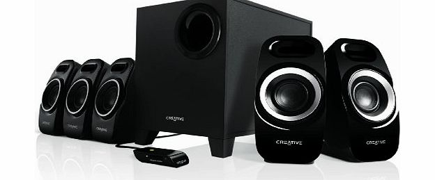 Creative Inspire T6300 (5.1) Surround Speaker System with Wired Remote Control for Music, Movies and Games