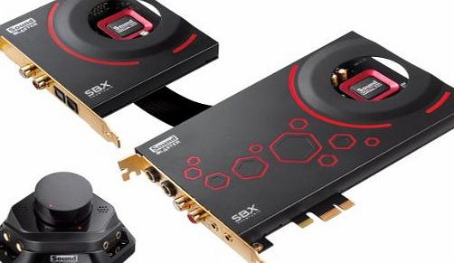 Creative Sound Blaster ZxR PCIe Audiophile Grade Gaming Sound Card with High Performance Headphone Amp and Desktop Audio Control Module