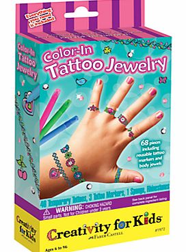 Creativity For Kids Colour-In Tattoo Jewellery Kit