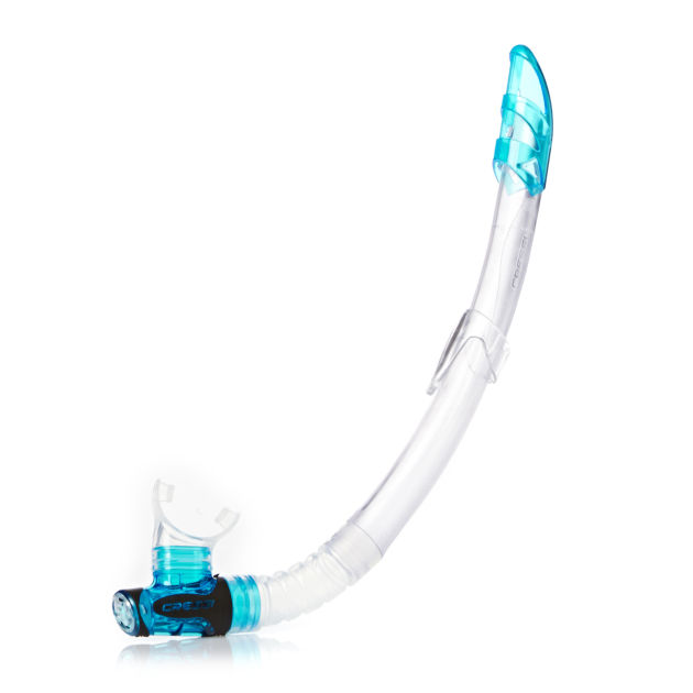 Cressi Gamma Snorkel - Clear/ Aquamarine