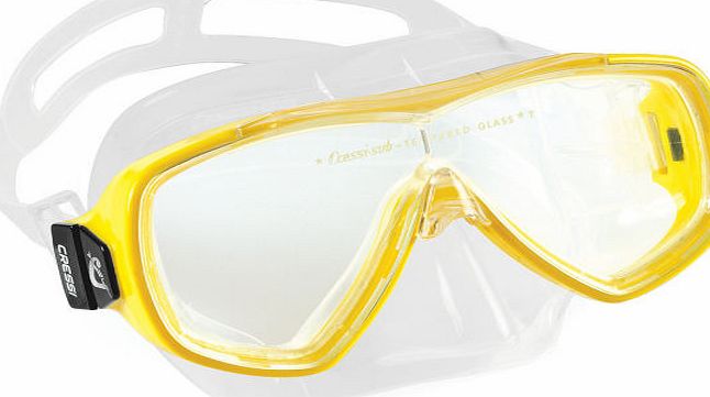 Cressi Onda Snorkelling Mask - Clear/Yellow