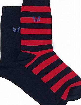 Crew Clothing 2 Pack - Wide Stripe Bamboo Sock