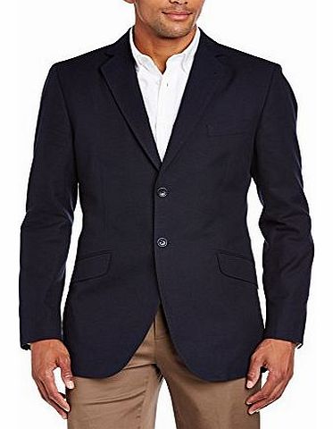 Mens Ashton Long Sleeve Blazer, Blue (Navy), Large (Manufacturer Size:42)