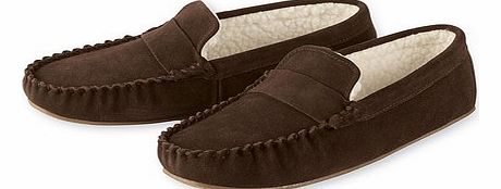 Crew Clothing Suede Moccasin Slipper