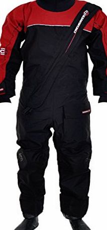 Crewsaver Cirrus Drysuit Including UnderFleece Dry Bag in Black/RED 6515