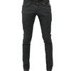Criminal Damage Jeans - Stretch Pinstripe (Black)