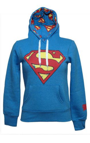 Ladies Superman Fleeced Hoodie from Criminal Damage