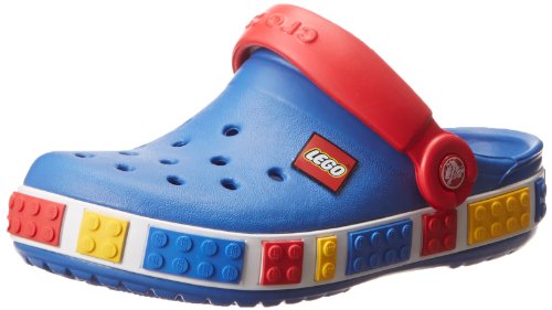 Crocs Crocband Lego Sea Blue/Red Mules And Clogs Sandal 12080-446-133 2 UK Junior