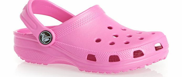 Girls Crocs Classic Kids Shoes - Party Pink