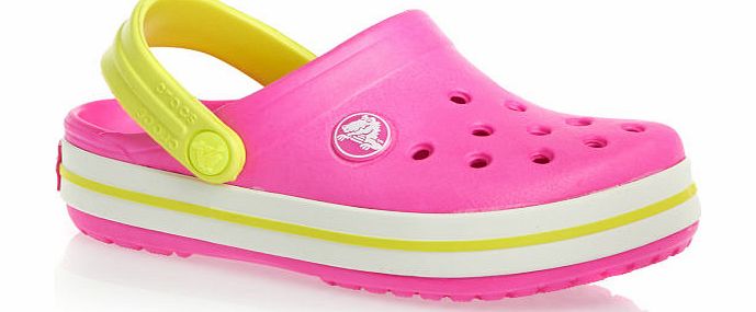 Girls Crocs Crocband Kids Shoes - Neon