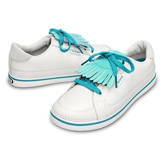 Crocs Ladies Bradyn Golf Shoes (White/Turquoise)