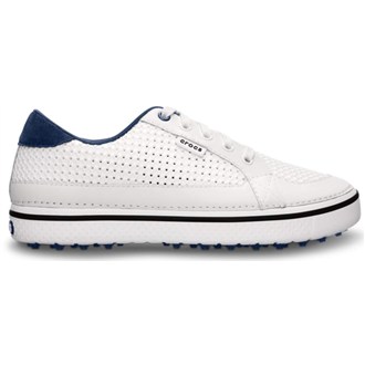 Crocs Mens Drayden Golf Shoes (White/Navy)