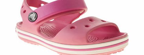 Crocs pale pink crocband sandal girls toddler