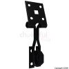 Black Wire Hasp and Staple 150mm/6`