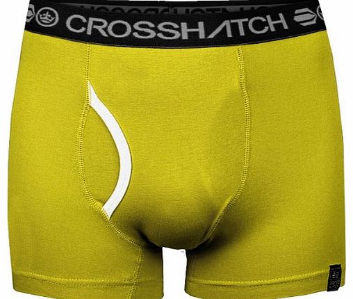 Crosshatch Ablaze Plain Boxer Shorts Mens Yellow S