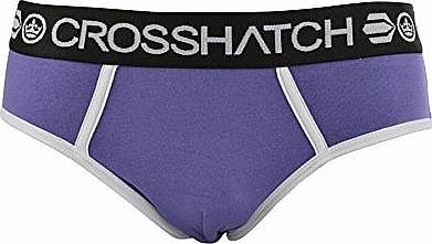 Crosshatch Mens ``Ablazing`` Contrast Piping Briefs Corsican Blue X-Large