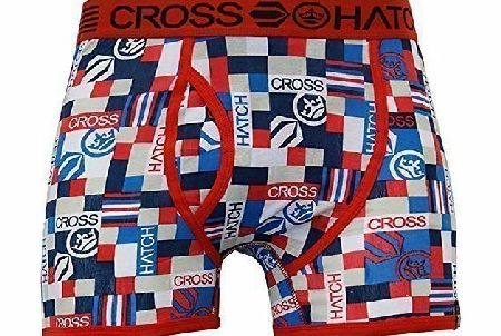 Crosshatch Mens Crosshatch Underwear BLOCKOUT Red X Large