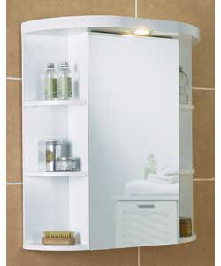 croydex Mono White Single Door Cabinet
