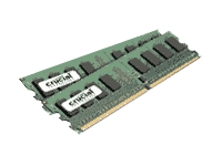 CRUCIAL 2x1GB DDR2 PC2-5300 CL=5 UNBUFF NON-ECC DDR2-667 1.8V 128Meg x 64