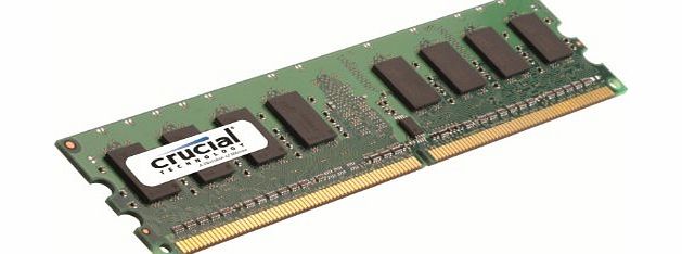 Crucial Dimm Desktop Memory Upgrade (1GB,240-pin,DDR2 PC2-5300,Cl=5,1.8v)