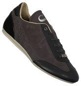 Cruyff Monster Logo Charcoal Suede Trainers