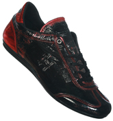Cruyff Recopa Classic Red and Black Trainers
