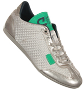 Cruyff Recopa Classic Silver and Mint Quilted