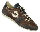 Cruyff Indoor Classic Brown/Blue Leather Trainers
