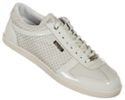 Cruyff Pep White Perforated Leather Trainers