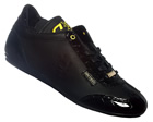 Cruyff Recopa Classic Black/Gold Leather Trainers