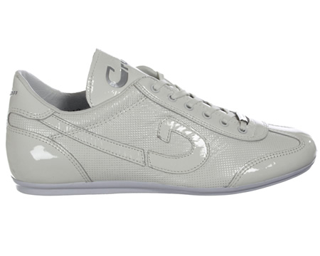 Vanenburg White Patterned Leather Trainers