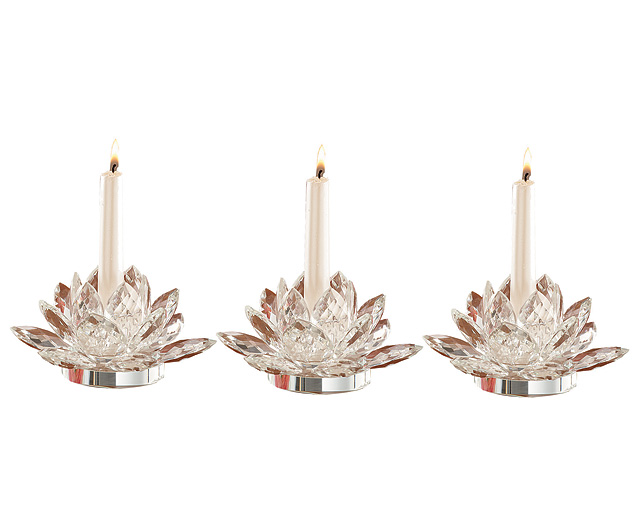 Crystal Lotus Flower Candle Holder - Offer