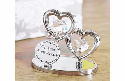 CRYSTOCRAFT Love Heart On Your Anniversary Plaque