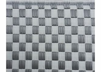 CSAO Plastic mat Vichy - grey and white S,M