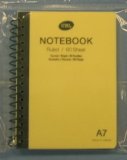 Spiral Back Plastic Cover Note Book A7 (SP0009) 3 PER PACK