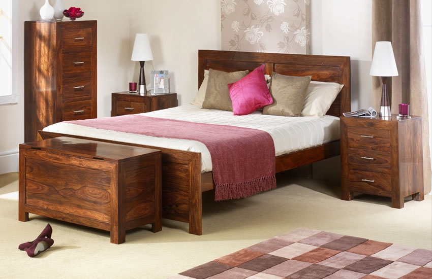 Cuba Sheesham Bed - King Size or Super King Size