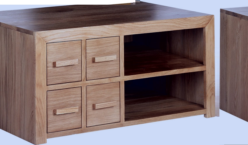 Cuba Solid Oak TV Cabinet