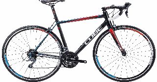 Cube Peloton 2015 Road Bike Black Red and Blue