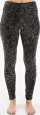 Cuddl Duds, 1297[^]265258 Womens Fleecewear Leggings - Charcoal Animal
