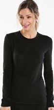 Cuddl Duds, 1297[^]265296 Womens Fleecewear Long Sleeve Crew - Black