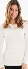 Cuddl Duds, 1297[^]265435 Womens Softwear Long Sleeve Crew - Ivory