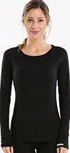 Cuddl Duds, 1297[^]265386 Womens Sport Layer Long Sleeve Crew - Black