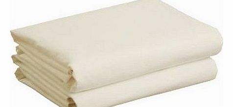 Cuddles Collection Cot Bed Jersey Fitted Sheet (Cream, Pack of 2)