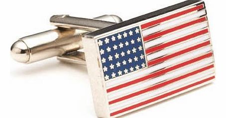 Cufflinks American US Flag Stars 