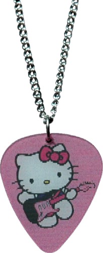 Culture Vulture Pink Holographic Hello Kitty Plectrum Necklace from Culture Vulture