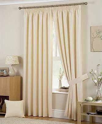 Hudson Lined Curtains - 117 x 183cm - Natural