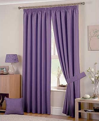 Hudson Lined Curtains - 168 x 229cm - Heather