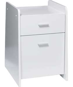 Curve White Wooden Filer